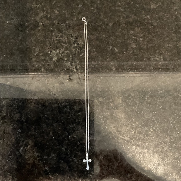 Pewter Cross 18-inch Necklace - Picture 4 of 10